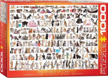 The World of Cats Puzzel (1000 stukjes) | Eurographics -, Verzenden, Nieuw