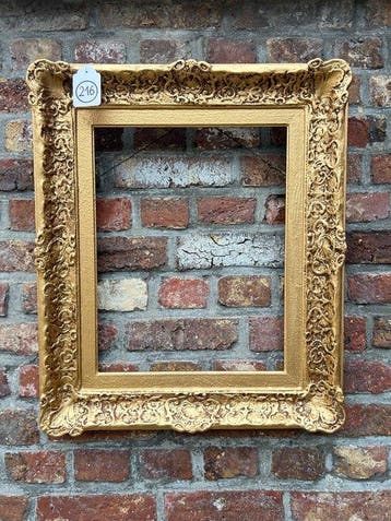 Lijst - 216. Oude goud vergulde schilderijlijst. Voor