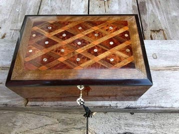 Kist - Hout, Nácar - Napoleon III stijl