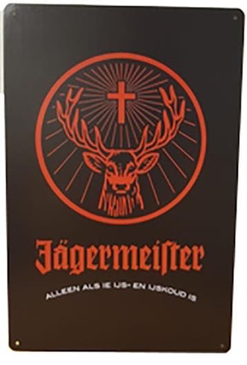 Jagermeister reclamebord, Verzamelen, Merken en Reclamevoorwerpen, Ophalen of Verzenden, Nieuw