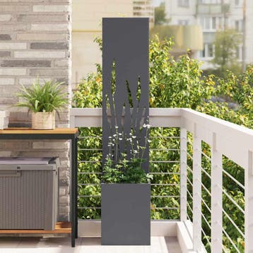vidaXL Tuin Privacy Screen Fretwerk Antraciet 32 x 32 x 150, Verzenden, Nieuw