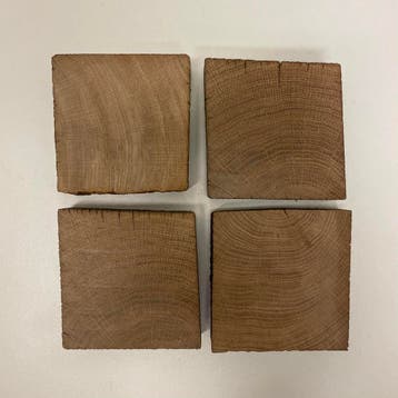 Handgemaakte verouderd eiken display blokken en verhogers, Nieuw, Hout