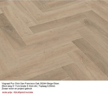 Mega Actie Laminaat Pvc Lamel Parket 1000 X Decor Apeldoorn, 50 tot 150 cm, Nieuw, 10 m² of meer, 10 tot 30 cm