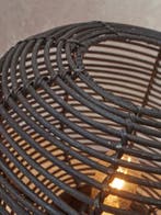 2dekans | Good&Mojo TANAMI Tafellamp 30 cm – Zwart Rotan –, Ophalen of Verzenden, Zo goed als nieuw
