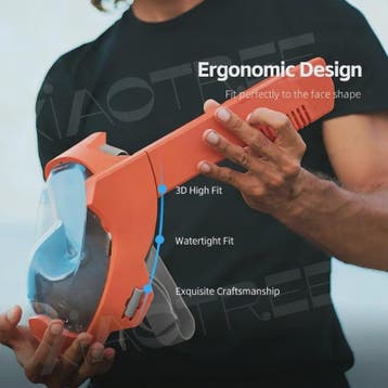 Full Face Snorkel Mask voor Volwassenen - Waterdicht & Anti-, Verzenden, Nieuw