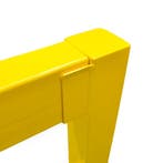 Veiligheidshek 430 x 100 cm - Geel - Staal - 3,5 mm - Binnen, Verzenden