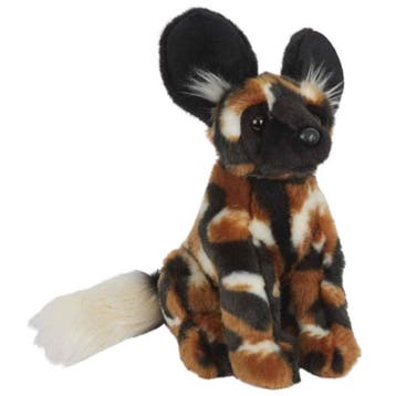 Afrikaanse wilde hond knuffel - pluche - 28 cm, Verzenden, Nieuw