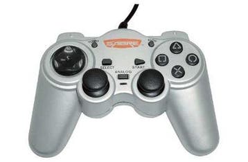 PS2 Controller Dualshock 2 - Zilver - Third-Party PS2, Spelcomputers en Games, Ophalen of Verzenden, Zo goed als nieuw, Controller