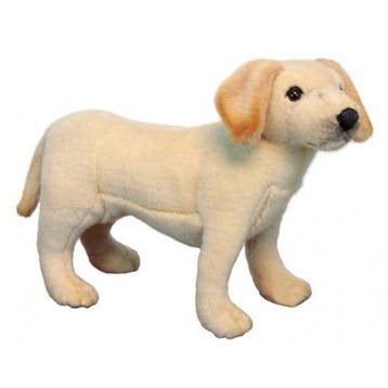 Hansa Labrador pup knuffel - pluche - blond - 35 cm, Verzenden, Nieuw