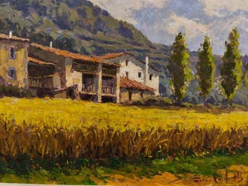 Escuela Impresionista Europea (XX) - Paisaje en Amarillo, Antiek en Kunst