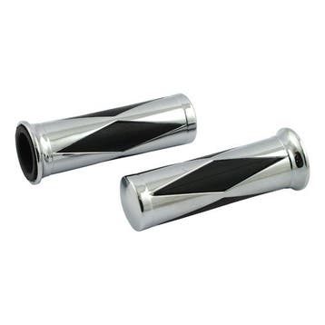 1 Handvatten | Chroom&Rubber | Diamond, Motoren, Onderdelen | Harley-Davidson, Nieuw