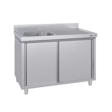 GGM Gastro | Spoelkast ECO - RVS - 1400x600mm - met 1 |, Verzenden, Nieuw in verpakking, RVS Meubilair