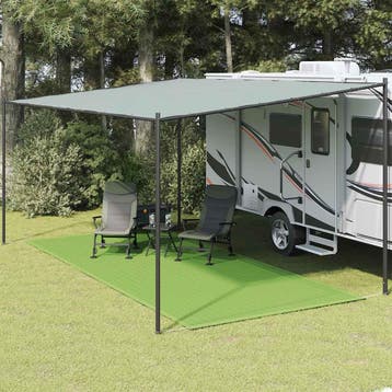 vidaXL Tenttapijt 250x500 cm HDPE lichtgroen, Caravans en Kamperen, Verzenden, Nieuw