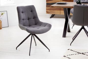 Design stoel DIVANI lichtgrijs metalen frame zwart in, Ophalen of Verzenden, Nieuw