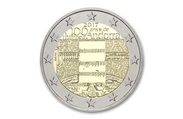 2 euro 100 jaar Nationaal Volkslied 2017 - Andorra, Verzenden