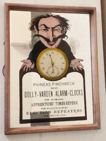 Vintage Pubspiegel / Reclamespiegel – Phineas Pinchbeck -