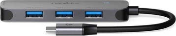 USB Hub met voeding - usb c hub - USB 3.2 Gen 1 - Grijs - Ne, Computers en Software, Verzenden, Zo goed als nieuw