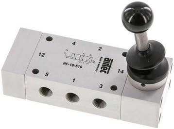 5/2 G1/8 Handbediende Hefboom Ventiel 0-12bar/0-168psi, Verzenden, Nieuw
