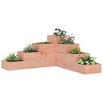 vidaXL Plantenbak 4-laags 80,5x79x36 cm massief douglashout, Tuin en Terras, Bloembakken en Plantenbakken, Verzenden, Nieuw, Hout