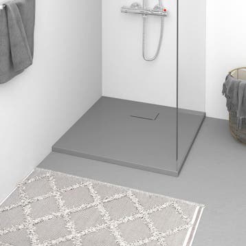 vidaXL Douchebak 90x90 cm SMC grijs, Verzenden, Nieuw