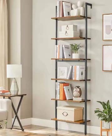 Ladder boekenplank 6 niveaus – Multifunctionele opberger, Verzenden, Nieuw