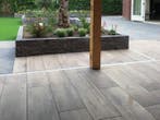 keramische tuintegels houtlook diverse afmetingen actie, Nieuw, Keramiek, 10 m² of meer, Terrastegels