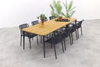 VDG Stripe/Alaska tuinset - teak/aluminium -, Verzenden, Nieuw, Hout, Tuinset