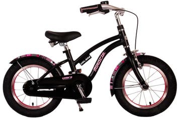 Volare Miracle Kinderfiets - Meisjes - 14 inch - Mat Zwart -, Fietsen en Brommers, Fietsen | Kinderfietsjes, Overige merken, Zijwieltjes