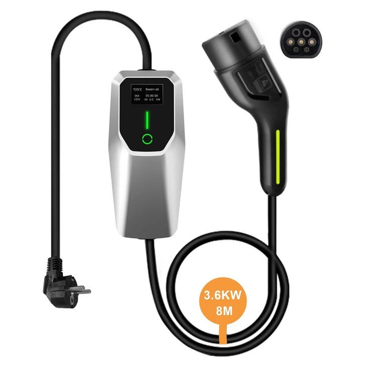 Mobiele thuislader intstelbaar Type 2 3,7 kW – 1-fase 16A, Auto diversen, Laadpalen, Ophalen of Verzenden