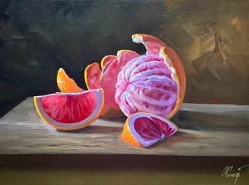 Sergey Kolodyazhniy (XX-XXI) - Still life with grapefruits