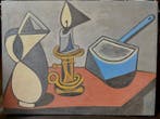 French School mid 20th Century - Cubist Still Life with