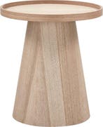WOOOD Maud Bijzettafel - Hout - Naturel - 50x45x45 cm, Verzenden, Nieuw