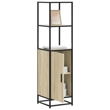 vidaXL buffetkast 35,5x35x139 cm bewerkt hout en metaal, Verzenden, Nieuw, Overige houtsoorten