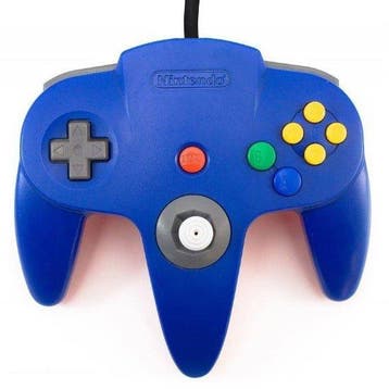 Nintendo 64 controller blauw origineel, Spelcomputers en Games, Spelcomputers | Nintendo Consoles | Accessoires, Verzenden, Nieuw
