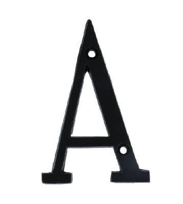 Letter A Klein IJzer zwart 75 mm, Verzenden, Nieuw