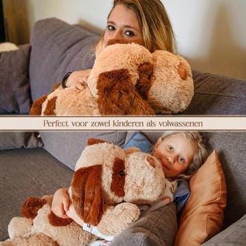 Big Baloo Verzwaringsknuffel Hond 70cm Knuffels - Verzwaarde, Ophalen of Verzenden, Zo goed als nieuw