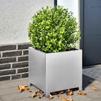 vidaXL Plantenbank 40x40x40 cm gegalvaniseerd staal, Verzenden, Nieuw, Metaal