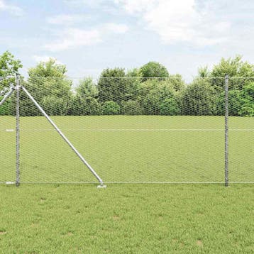 vidaXL Hexagonale Schutting met Palen 50 x 1 m, Verzenden, Nieuw, IJzer