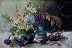 Hermine Haader (1855-1928) - Still life with spring flowers, Antiek en Kunst, Kunst | Schilderijen | Klassiek
