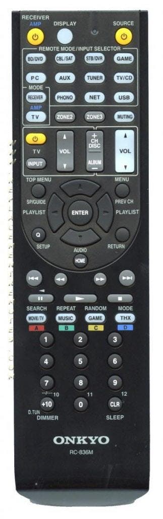 Afstandsbediening Onkyo rc-836m, Ophalen of Verzenden, Nieuw, Origineel
