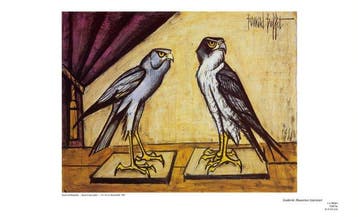 Bernard Buffet (1928-1999) - Busard et faucon pélerin