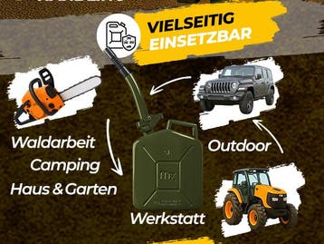 Metalen bus 5L + schenktuit (Auto-Fiets, Gereedschap), Verzenden, Nieuw