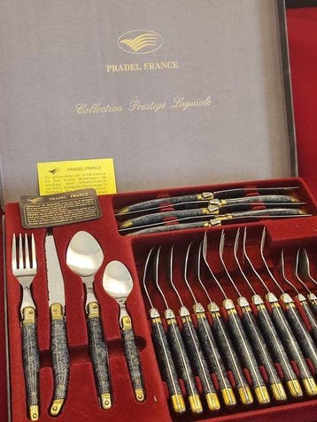 Pradel France - Bestekset voor 6 personen (24) - Staal,