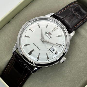 Orient - Bambino - Automatic - White Dial - Brown Leather -, Nieuw