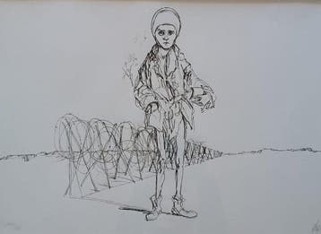 Corrado Cagli (1910-1976) - Bambino nel campo di