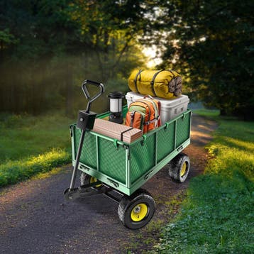 Bolderwagen Transportkar XXL max. 550kg met opbergruimte, Tuin en Terras, Verzenden, Nieuw
