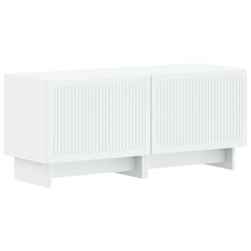 vidaXL Tv-meubel Wit Bewerkt hout, Huis en Inrichting, Kasten | Televisiemeubels, Minder dan 50 cm, Verzenden, Nieuw, Minder dan 100 cm