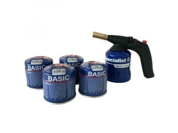 Gasbrander met 4 gaspatronen Specialist+ ,met Piezo, Doe-het-zelf en Verbouw, Verzenden, Nieuw