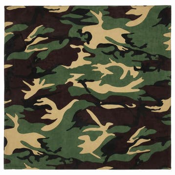 Bandana Zakdoek 55x55cm – Camouflageprint – Groen, Nieuw