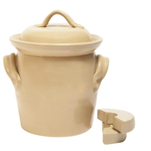 Zuurkoolpot 2 liter (grijs/klassiek), Huis en Inrichting, Keuken | Potten en Pannen, Nieuw, Verzenden